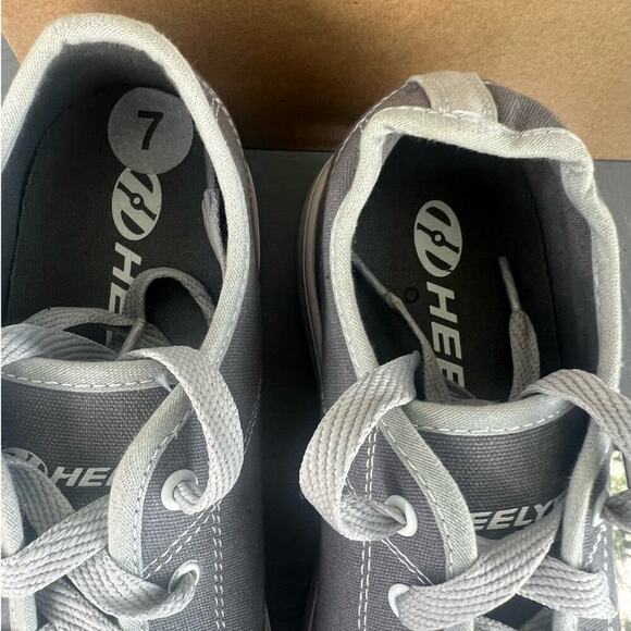 ˚₊‧꒰ა ☆ ໒꒱ ‧₊˚Heelys Men's Size 7 Gray Skate Shoes Lace Up Low Top (DJ-5B) - Picture 6 of 7